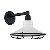 Nuvo Lighting Blue Harbor 10" Tall Outdoor Wall Sconce with 12" Width Gloss White / Textured Black