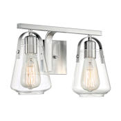 Nuvo Lighting Skybridge 2 Light 14" Wide Bathroom Vanity Light Brushed Nickel