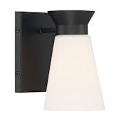 Nuvo Lighting Caleta 7" Tall Bathroom Sconce Black