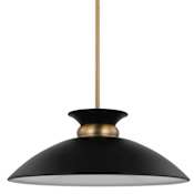 Nuvo Lighting Perkins 20" Wide Pendant Matte Black / Burnished Brass
