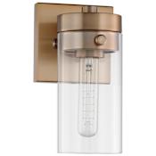 Nuvo Lighting Intersection 9" Tall Bathroom Sconce Burnished Brass