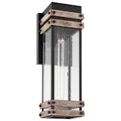 Nuvo Lighting Homestead 19" Tall Outdoor Wall Sconce Black / Wood