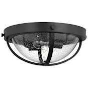 Nuvo Lighting Lincoln 2 Light 15" Wide Flush Mount Bowl Ceiling Fixture Matte Black