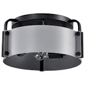 Nuvo Lighting Altos 3 Light 14" Wide Semi-flush Drum Ceiling Fixture Matte Gray
