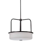 Nuvo Lighting Warren 3 Light 17" Wide Pendant Gun Metal
