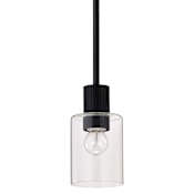 Nuvo Lighting Clarksville 4" Wide Mini Pendant Matte Black