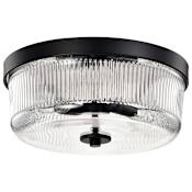 Nuvo Lighting Grayson 2 Light 14" Wide Flush Mount Bowl Ceiling Fixture Matte Black