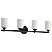 Nuvo Lighting Solara 4 Light 33" Wide Vanity Light Matte Black