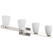 Nuvo Lighting Royale 4 Light 34" Wide Vanity Light Brushed Nickel