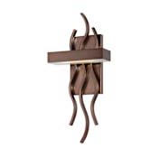 Nuvo Lighting Wave Single Light 17" Tall Integrated LED Wall Sconce with Clear Glass Shade - ADA Compliant Hazel Bronze