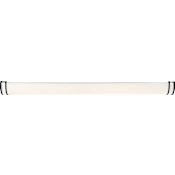 Nuvo Lighting Glamour 48" Wide Integrated LED Bathroom Bath Bar with a Polymer Shade Black