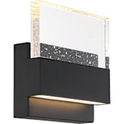 Nuvo Lighting Ellusion 7" Tall LED Bathroom Sconce Matte Black