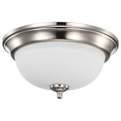 Nuvo Lighting 13" Wide LED Flush Mount Bowl Ceiling Fixture Brushed Nickel
