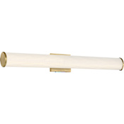 Nuvo Lighting Lena 2 Light 36" Wide LED Bathroom Vanity Light Brushed Brass