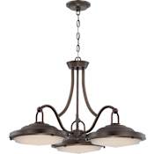 Nuvo Lighting Sawyer 3 Light LED Pendant Antique Brass