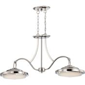 Nuvo Lighting Sawyer 2 Light LED Pendant Polished Nickel
