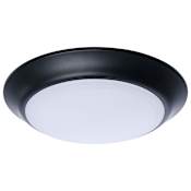 Nuvo Lighting 7" Wide LED Flush Mount Bowl Ceiling Fixture Black