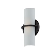 Nuvo Lighting Tucker Single Light 11-1/2" Tall Integrated LED Wall Sconce with Frosted Glass Shade - ADA Compliant Aged Bronze