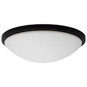 Nuvo Lighting Button 17" Wide LED Flush Mount Bowl Ceiling Fixture Matte Black