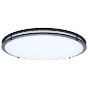 Nuvo Lighting Glamour 24" Wide LED Flush Mount Drum Ceiling Fixture Black