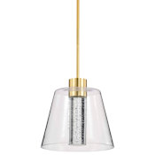 Nuvo Lighting Aura 12" Wide Pendant Brushed Brass