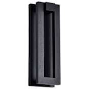 Nuvo Lighting Crew 15" Tall Outdoor LED Wall Sconce Sand Black