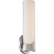 Nuvo Lighting Loop Single Light 12" Tall Integrated LED Wall Sconce - ADA Compliant Brushed Nickel