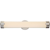 Nuvo Lighting Loop Single Light 24" Tall Integrated LED Wall Sconce - ADA Compliant Brushed Nickel