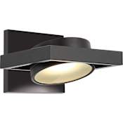 Nuvo Lighting Hawk Single Light 5" Tall Integrated LED Wall Sconce with Frosted Glass Shade Textured Black
