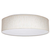 Nuvo Lighting 15" Wide LED Flush Mount Drum Ceiling Fixture Beige Fabric