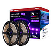 Nuvo Lighting Dimension Pro 65' Long Color Changing RGB Smart Tape Light White