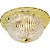 Nuvo Lighting 2 Light 13-1/4" Wide Flush Mount Bowl Ceiling Fixture Polished Brass