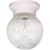 Nuvo Lighting Single Light 6" Wide Flush Mount Ceiling Fixture White