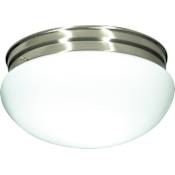 Nuvo Lighting 2 Light 12" Wide Flush Mount Bowl Ceiling Fixture Brushed Nickel