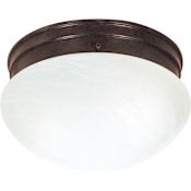 Nuvo Lighting 2 Light 9-1/2" Wide Flush Mount Bowl Ceiling Fixture Old Bronze