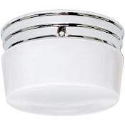 Nuvo Lighting 2 Light 8" Wide Flush Mount Ceiling Fixture Polished Chrome