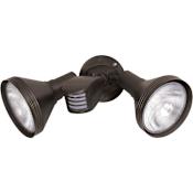 Nuvo Lighting 5" Tall 2 Light Outdoor Flood Light with Motion Sensor Bronze