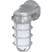 Nuvo Lighting Single Light 9-3/8" Tall Outdoor Wall Sconce Metallic Silver