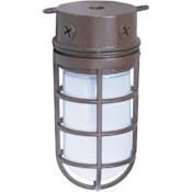Nuvo Lighting Single Light 4-1/4" Wide Outdoor Flush Mount Ceiling Fixture Old Bronze
