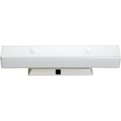 Nuvo Lighting 4 Light 4-3/4" Tall Bathroom Wall Sconce with Frosted Glass Shade and Convenience Outlet White