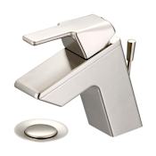 Olympia Faucets i3 1.2 GPM Single Hole Bathroom Faucet with Brass Pop-Up Drain Assembly Brushed Nickel