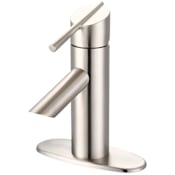Olympia Faucets i2v 1.2 GPM Centerset Bathroom Faucet PVD Brushed Nickel