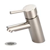 Olympia Faucets i2 1.2 GPM Single Hole Bathroom Faucet with Grid Strainer Brushed Nickel
