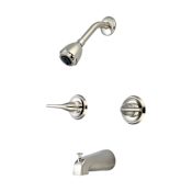 Olympia Faucets Accent 1.5 GPM Tub and Shower Trim Package - Includes Single Function Shower Head, Valve Trim, and Tub Spout Brushed Nickel