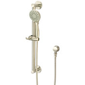 Olympia Faucets i2 1.75 GPM Multi Function Hand Shower Package - Includes Slide Bar and Hose Brushed Nickel