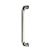 Omnia Stainless Steel Tube Style 8" Center to Center Door Handle Pull Brushed Stainless Steel