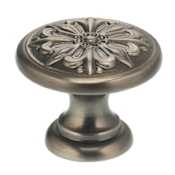 Omnia Ornate 1-3/16 Inch Mushroom Cabinet Knob Pewter