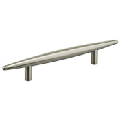 Omnia Stainless Steel 8-5/8" Center to Center Modern Door Pull (Single Door Pull) Brushed Stainless Steel