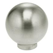 Omnia Classic & Modern 1-3/16 Inch Round Cabinet Knob Brushed Stainless Steel