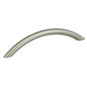 Omnia Stainless Steel 5" Center to Center Arch Bow Cabinet Handle / Drawer Pull Brushed Stainless Steel